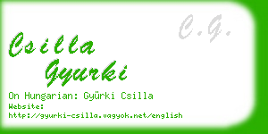 csilla gyurki business card