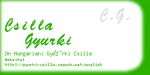 csilla gyurki business card